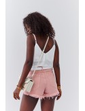 Pink denim shorts 6300 - Online store - Boutique